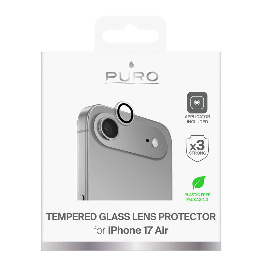 Puro Individual edzett üveg lencse képernyővédő az iPhone 17 Air készülékhez