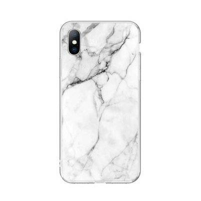 Wozinsky Marble TPU tok Xiaomi Mi Note 10 Lite fehér
