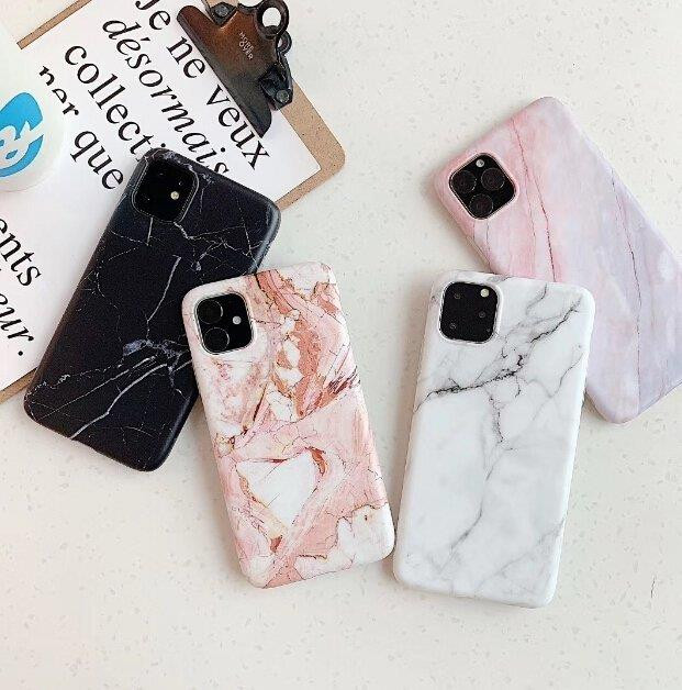 Wozinsky Marble TPU tok Xiaomi Mi Note 10 Lite fehér