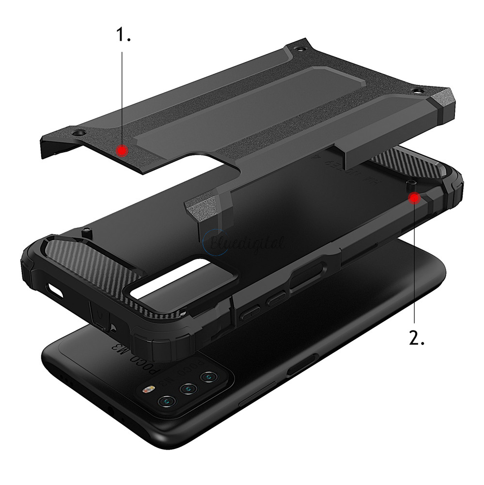 Hybrid Armor tok Xiaomi Redmi Note 10 5G / Poco M3 Pro aranyszínű Hybrid Armor tok Xiaomi Redmi Note 10 5G / Poco M3 Pro aranyszínű