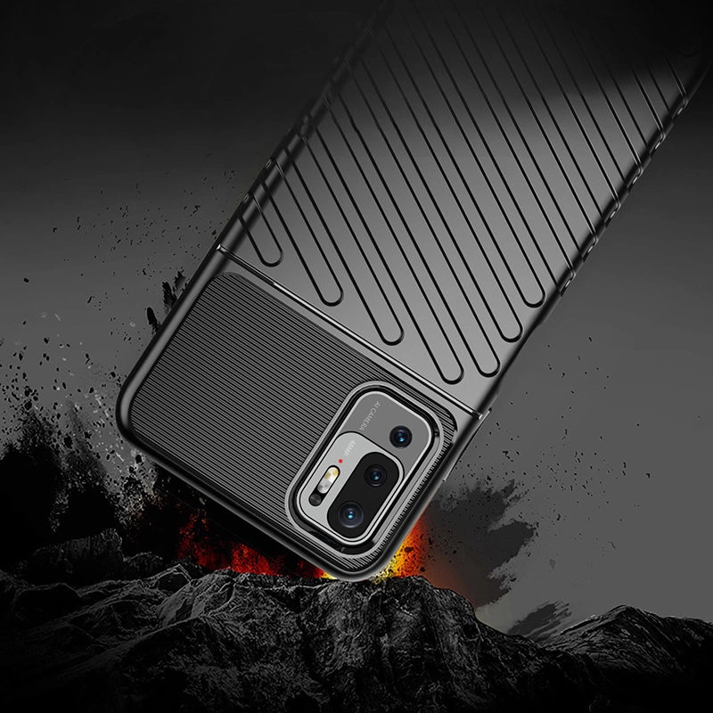 Thunder tok Xiaomi Poco M3 Pro/Redmi Note 10 5G - fekete