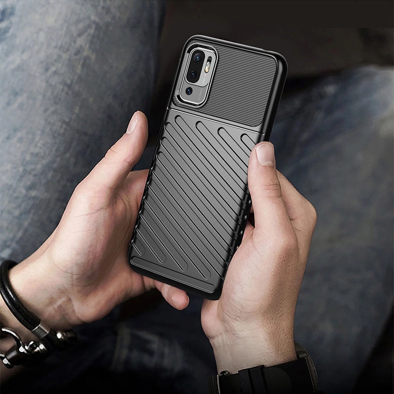 Thunder tok Xiaomi Poco M3 Pro/Redmi Note 10 5G - fekete