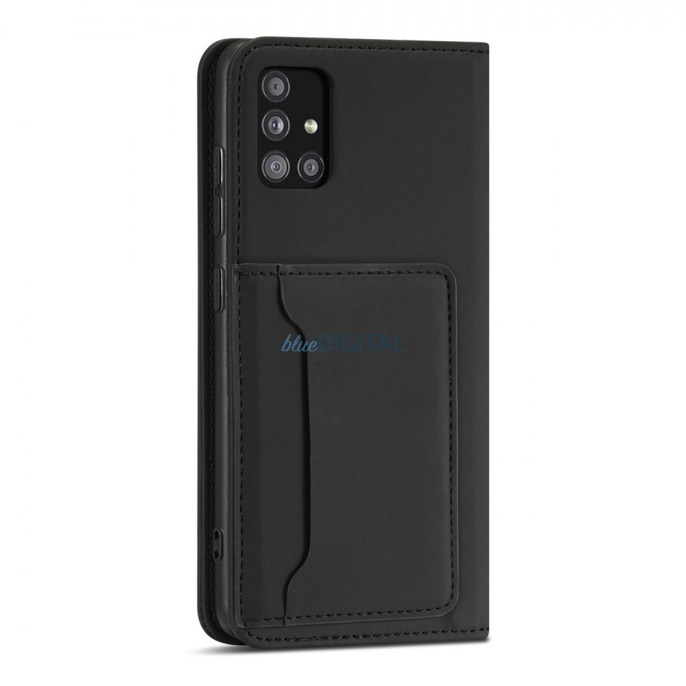 Magnet Card Case tok Xiaomi Redmi Note 11 Pro tok pénztárca kártyatartó fekete
