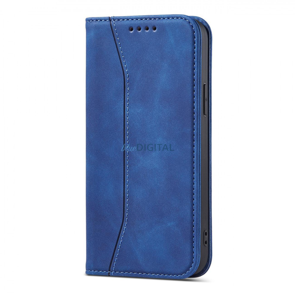 Magnet Fancy Case tok iPhone 14 Plus flip cover pénztárca állvány kék