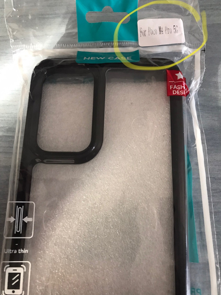 Outer Space Case Xiaomi Poco M4 Pro 5G tok rugalmas kerettel fekete