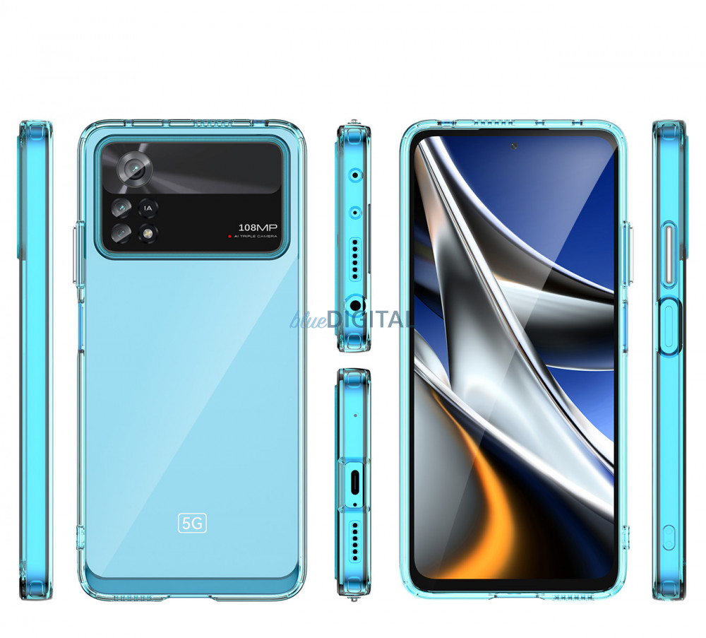Outer Space tok Xiaomi Poco X4 Pro 5G tok rugalmas kerettel kék