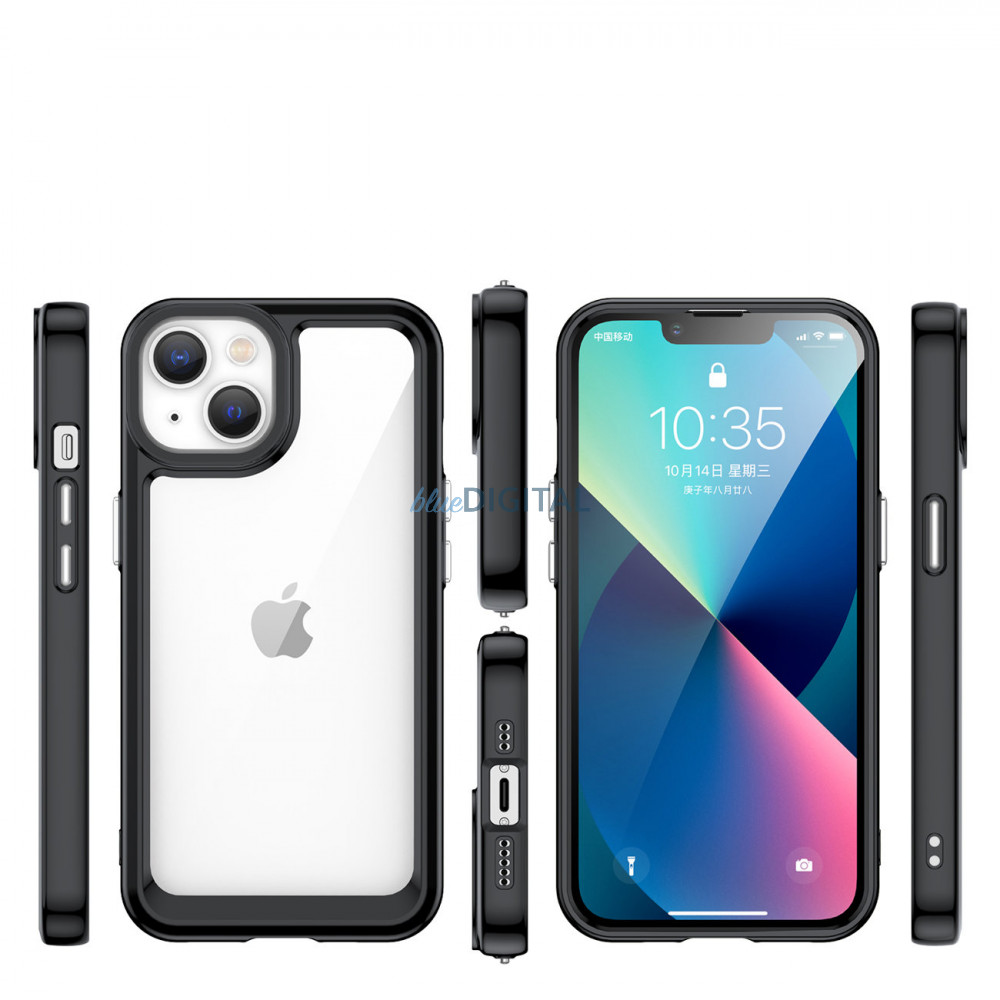 Outer Space tok iPhone 14 Plus - fekete