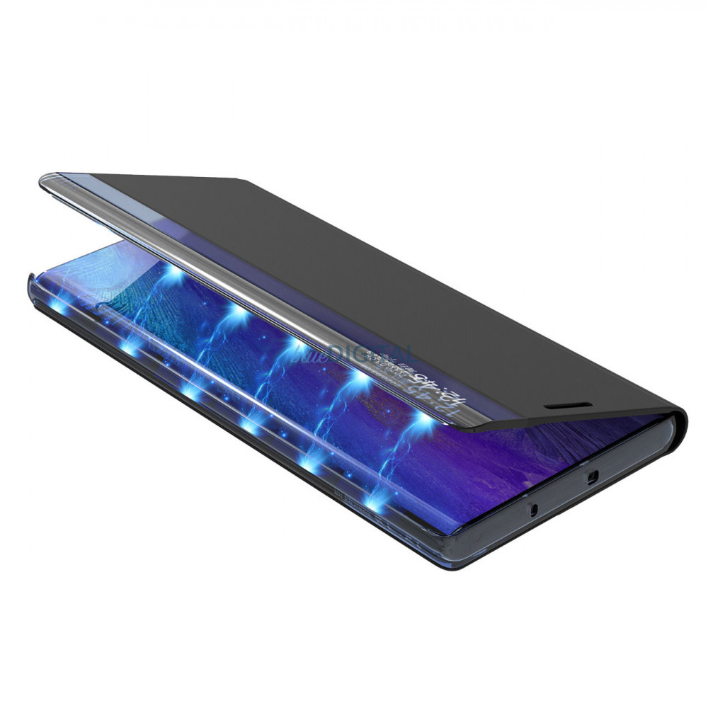 New Sleep Case tok Samsung Galaxy S23+ tok flip stand kék New Sleep Case tok Samsung Galaxy S23+ tok flip stand kék