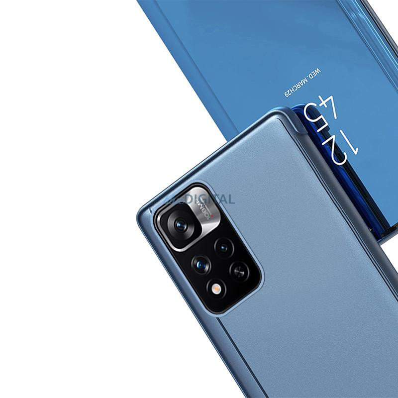 Clear View Case Realme C33 flipes tok fekete