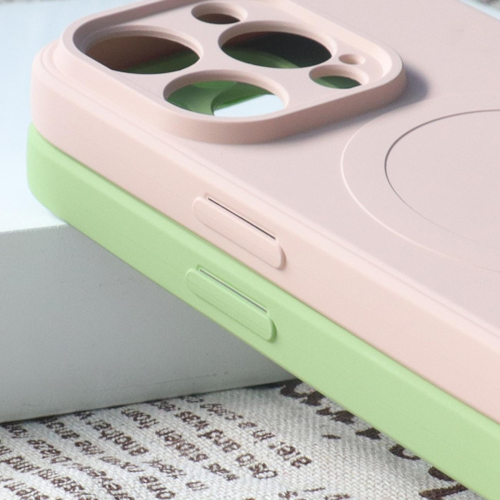 MagSafe kompatibilis szilikon tok iPhone 15 Pro szilikon tok - kék MagSafe kompatibilis szilikon tok iPhone 15 Pro szilikon tok - kék
