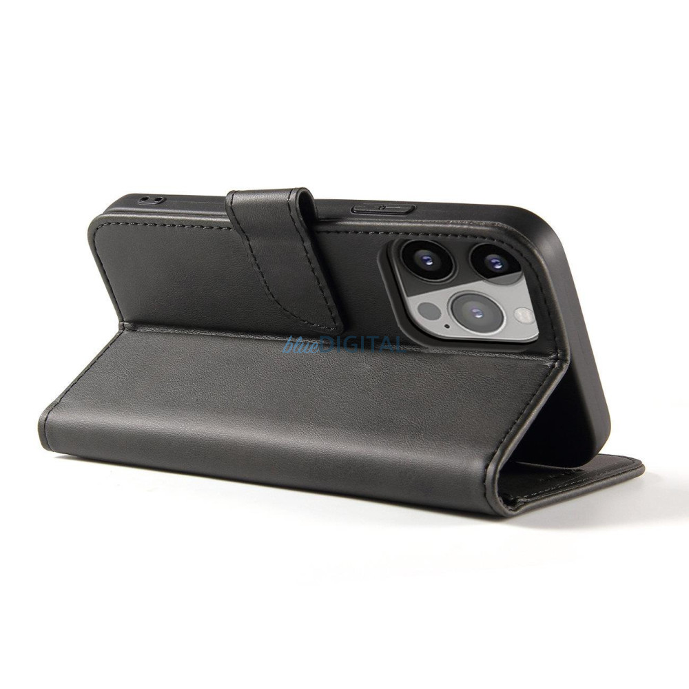 Flip and Wallet mágneses tok Infinix Hot 30 - fekete Flip and Wallet mágneses tok Infinix Hot 30 - fekete