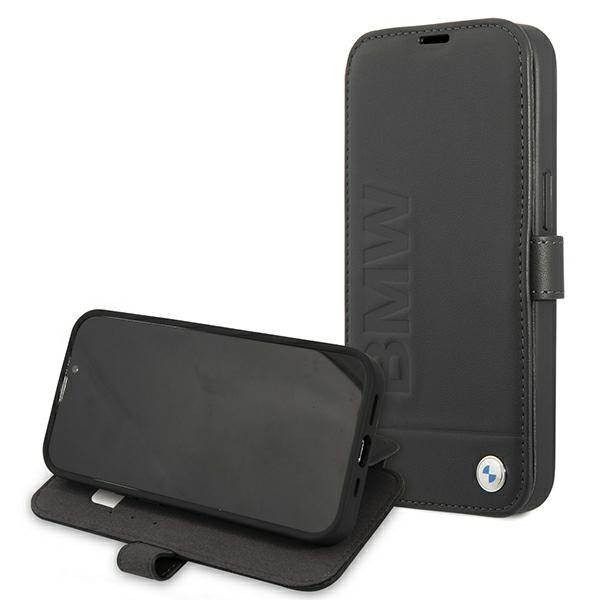 BMW BMFLBKP13SSLLBK iPhone 13 mini 5,4" Signature fekete könyvtok