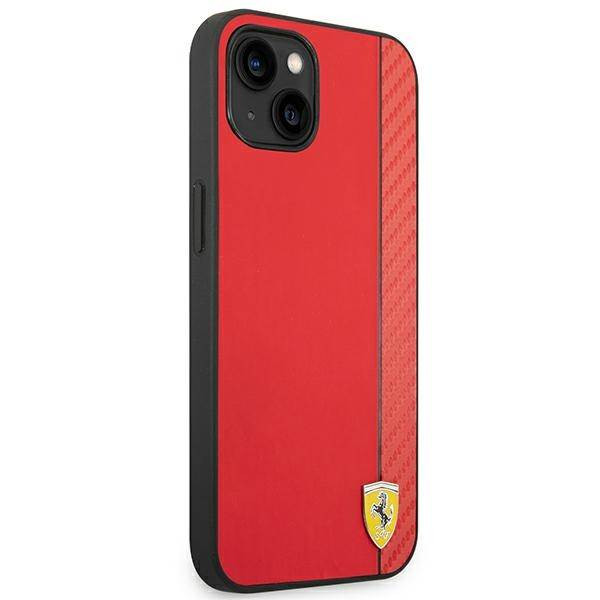Ferrari FEHCP14MAXRE iPhone 14 Plus 6.7" piros keménytok Carbon