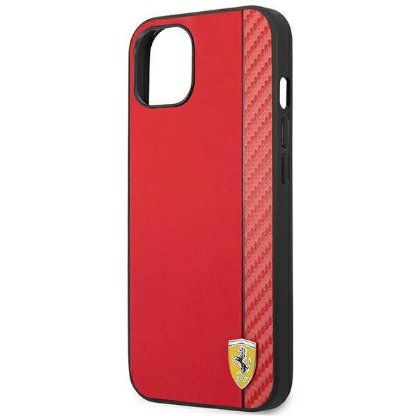 Ferrari FEHCP14MAXRE iPhone 14 Plus 6.7" piros keménytok Carbon