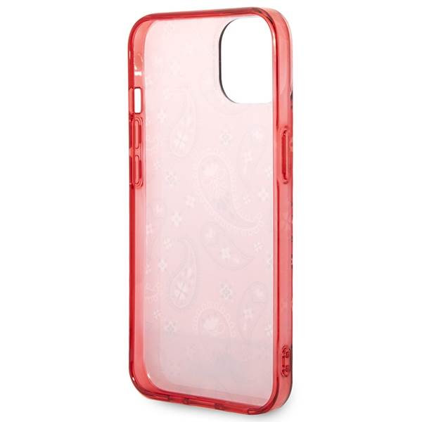 Guess GUHCP14MHGBNHR iPhone 14 Plus 6.7" piros keménytok Bandana paisley
