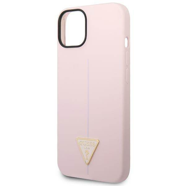 Guess GUHCP14MSLTGU iPhone 14 Plus 6.7" lila keménytok Szilikon háromszög