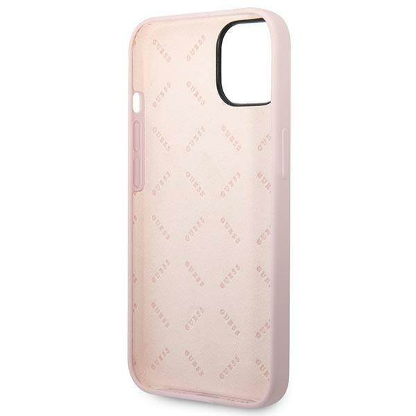 Guess GUHCP14MSLTGU iPhone 14 Plus 6.7" lila keménytok Szilikon háromszög
