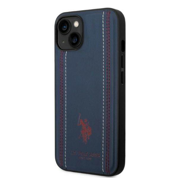 US Polo USHCP14MPFAV iPhone 14 Plus 6.7" tengerészkék Leather Stitch tok US Polo USHCP14MPFAV iPhone 14 Plus 6.7" tengerészkék Leather Stitch tok