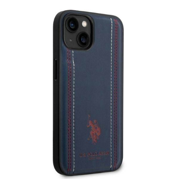 US Polo USHCP14MPFAV iPhone 14 Plus 6.7" tengerészkék Leather Stitch tok US Polo USHCP14MPFAV iPhone 14 Plus 6.7" tengerészkék Leather Stitch tok