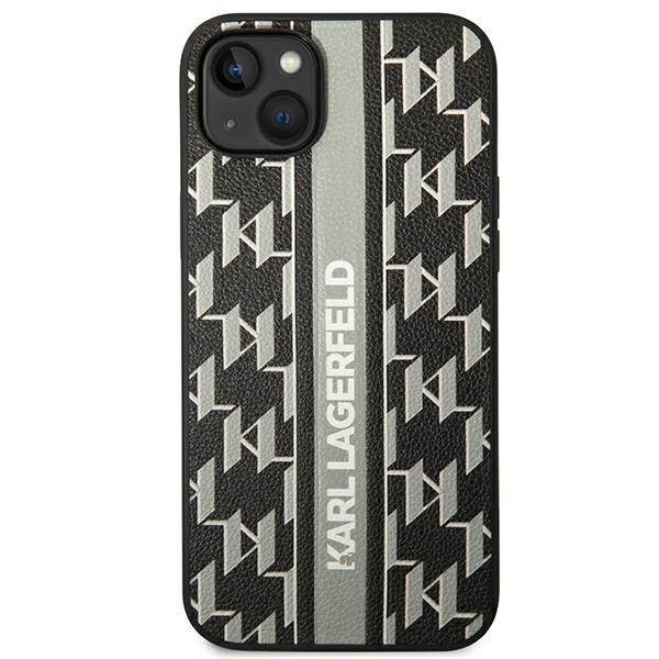Karl Lagerfeld KLHCP14MPGKLSKG iPhone 14 Plus 6,7" keménytok szürke Monogram csíkos