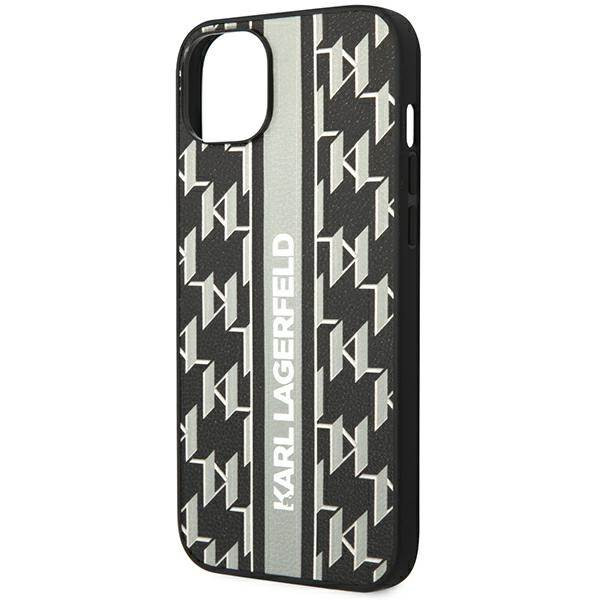 Karl Lagerfeld KLHCP14MPGKLSKG iPhone 14 Plus 6,7" keménytok szürke Monogram csíkos