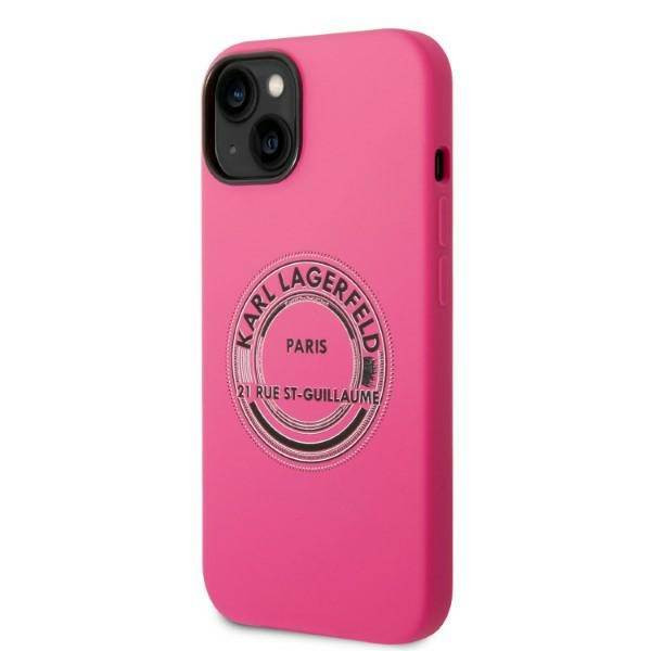 Karl Lagerfeld KLHCP14MSRSGRCF iPhone 14 Plus 6,7" keménytok rózsaszín szilikon RSG
