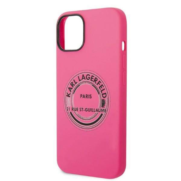 Karl Lagerfeld KLHCP14MSRSGRCF iPhone 14 Plus 6,7" keménytok rózsaszín szilikon RSG