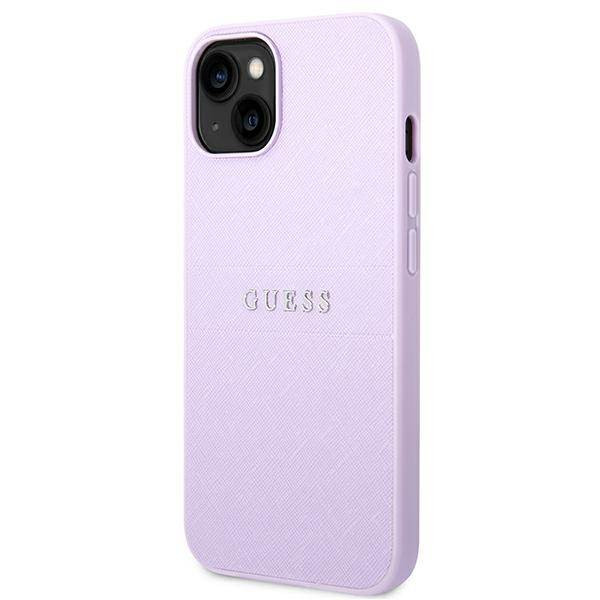 Guess GUHCP14MPSASBPU iPhone 14 Plus 6.7" lila szafiano pántos tok
