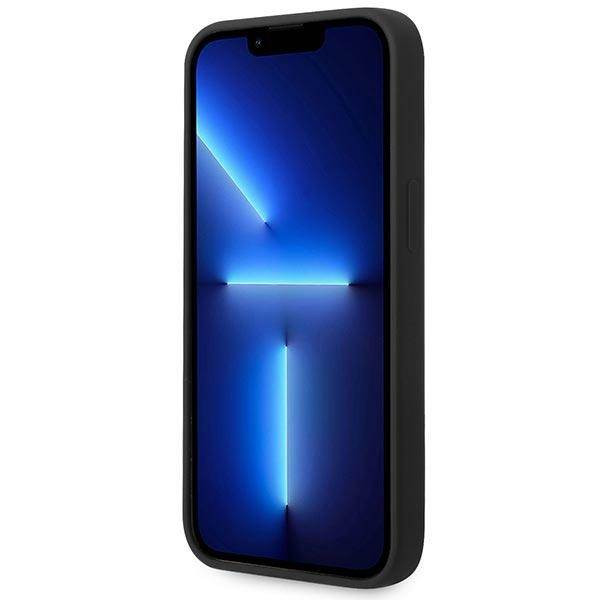 Etui BMW BMHCP14MSILBK iPhone 14 Plus 6,7" fekete szilikon fém logó tok