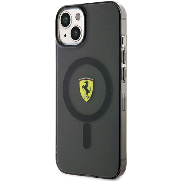 Ferrari FEHMP14MURKK iPhone 14 Plus 6.7" fekete keménytok áttetsző Magsafe