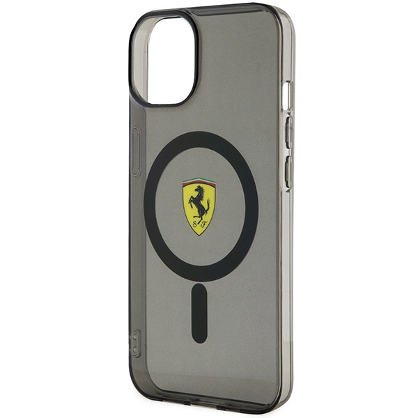 Ferrari FEHMP14MURKK iPhone 14 Plus 6.7" fekete keménytok áttetsző Magsafe