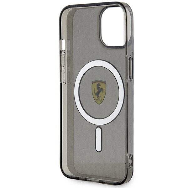Ferrari FEHMP14MURKK iPhone 14 Plus 6.7" fekete keménytok áttetsző Magsafe
