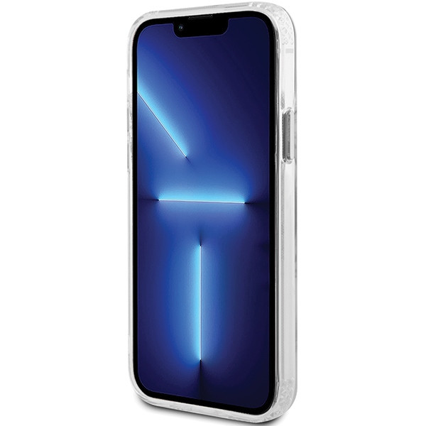 Guess GUHMP12MHTRMS iPhone 12/12 Pro 6.1" ezüst keménytok fém kontúr Magsafe