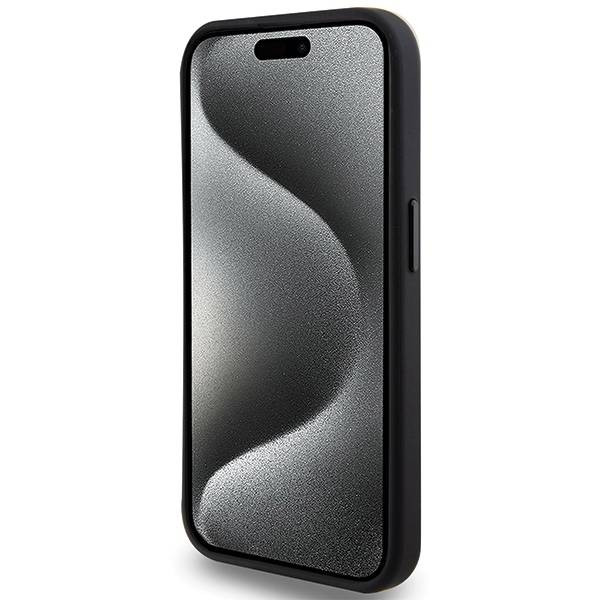 Tumi TUHMP15LRBAK Leather Ballistic Pattern MagSafe-kompatibilis tok iPhone 15 Pro - fekete