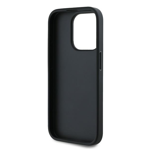 Karl Lagerfeld KLHCP15LPQDSMGK Diagonal Quilted Script tok iPhone 15 Pro - fekete Karl Lagerfeld KLHCP15LPQDSMGK Diagonal Quilted Script tok iPhone 15 Pro - fekete