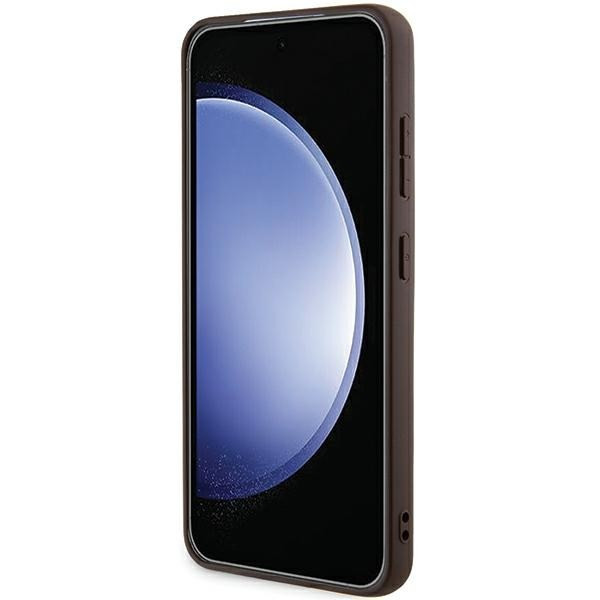 Guess GUHCSA554GMGBR 4G Big Metal Logo keménytok Samsung Galaxy A55 - barna