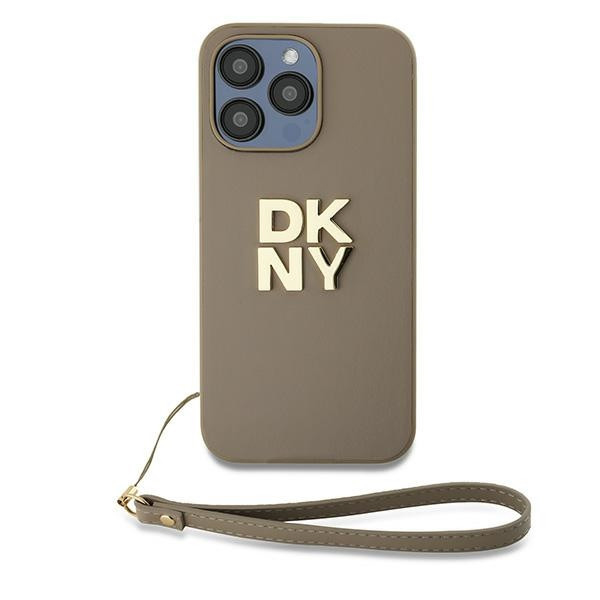 DKNY DKHCP15LPBSWSE Wrist Strap Stock Logo tok iPhone 15 Pro - bézs DKNY DKHCP15LPBSWSE Wrist Strap Stock Logo tok iPhone 15 Pro - bézs