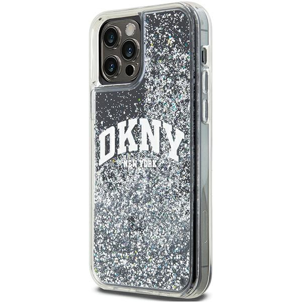 DKNY DKHCP12MLBNAEK Liquid Glitter Big Logo tok iPhone 12/12 Pro - fekete