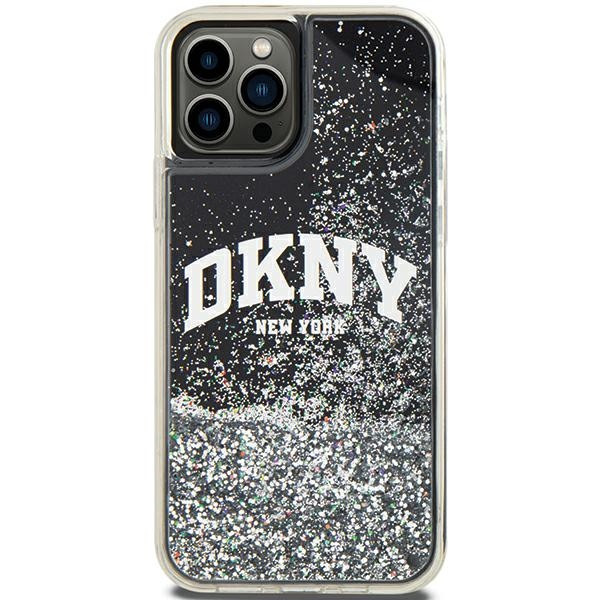 DKNY DKHCP12MLBNAEK Liquid Glitter Big Logo tok iPhone 12/12 Pro - fekete