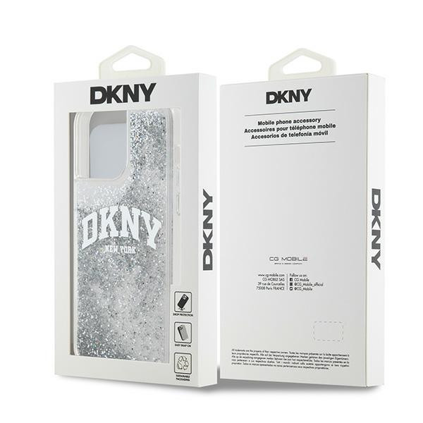 DKNY DKHCP15LLBNAET Liquid Glitter Big Logo tok iPhone 15 Pro - fehér DKNY DKHCP15LLBNAET Liquid Glitter Big Logo tok iPhone 15 Pro - fehér