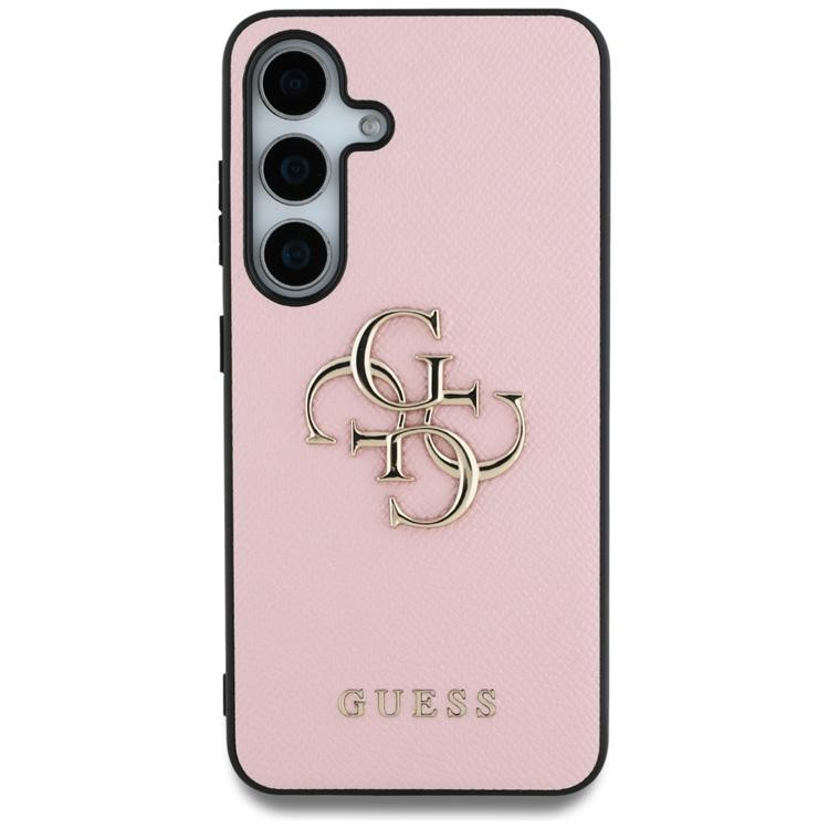 Guess Grained Big 4G Logo Small Classic Logo tok Samsung Galaxy S25 Plus - rózsaszín Guess Grained Big 4G Logo Small Classic Logo tok Samsung Galaxy S25 Plus - rózsaszín