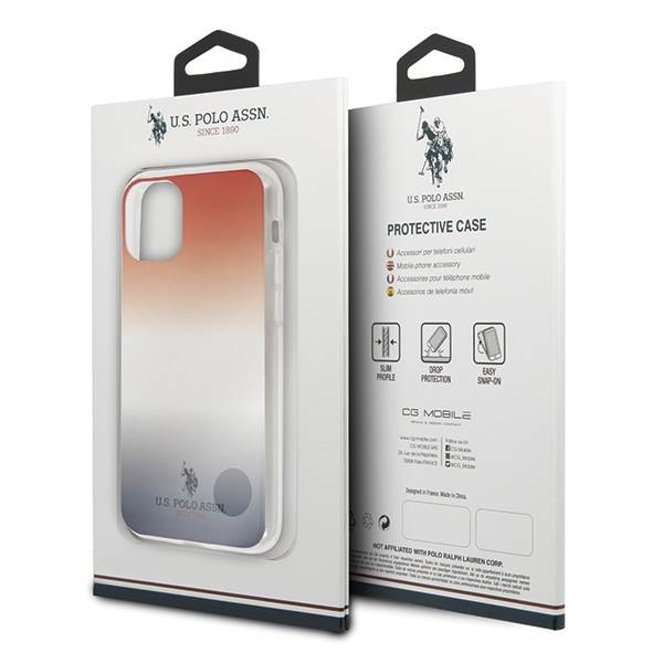 US Polo USHCN65TRDGRB iPhone 11 Pro Max kék és piros Gradient Pattern Collection tok US Polo USHCN65TRDGRB iPhone 11 Pro Max kék és piros Gradient Pattern Collection tok