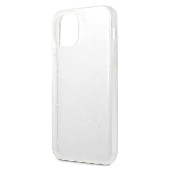 Guess GUHCP12M3D4GTR iPhone 12/12 Pro 6,1" átlátszó 4G 3D Pattern Collection keménytok