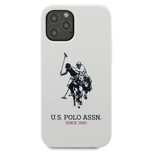 US Polo USHCP12MSLHRWH iPhone 12/12 Pro 6,1" fehér Silicone Collection tok