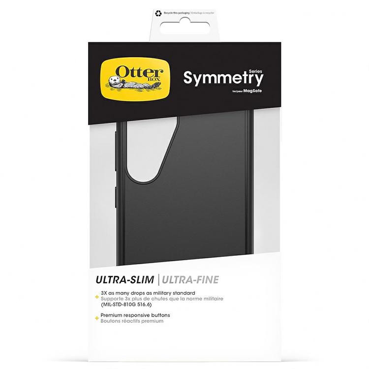 Otterbox Symmetry MagSafe-kompatibilis tok Samsung Galaxy S25 Plus - fekete Otterbox Symmetry MagSafe-kompatibilis tok Samsung Galaxy S25 Plus - fekete