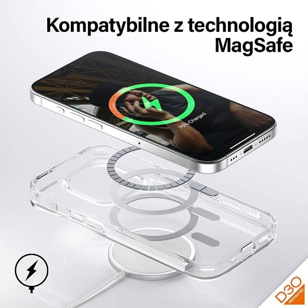 PanzerGlass HardCase MagSafe-kompatibilis tok iPhone 15 Pro - átlátszó PanzerGlass HardCase MagSafe-kompatibilis tok iPhone 15 Pro - átlátszó