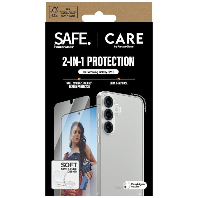 PanzerGlass Fashion tok + edzett üveg Samsung Galaxy S25 Plus - átlátszó