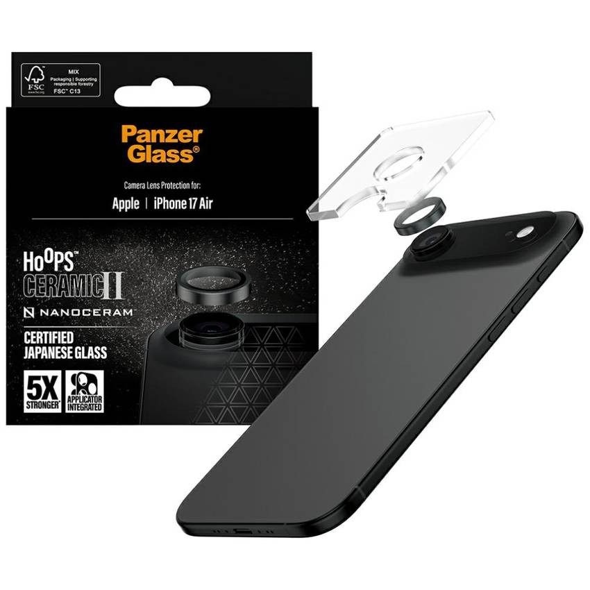 PanzerGlass Hoops Ceramic II lencseüveg iPhone Air készülékhez