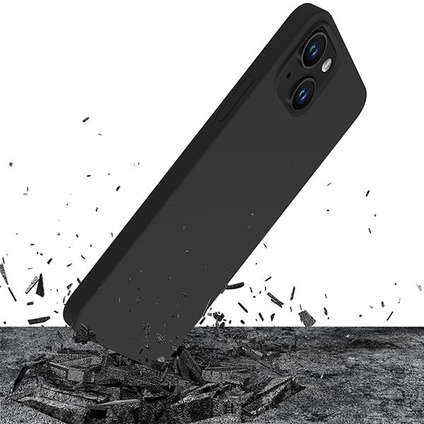 3MK szilikon tok iPhone 14 Plus 6.7" fekete