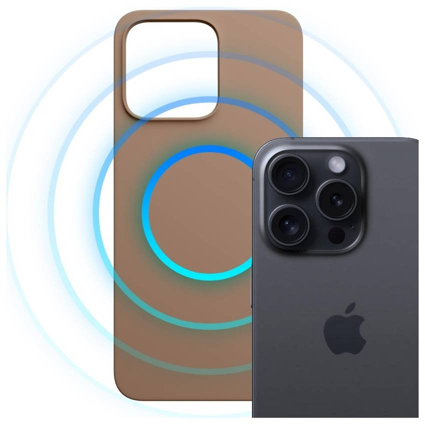3MK Hardy MagSilicone tok Apple iPhone 15 Pro Sötétarany 3MK Hardy MagSilicone tok Apple iPhone 15 Pro Sötétarany
